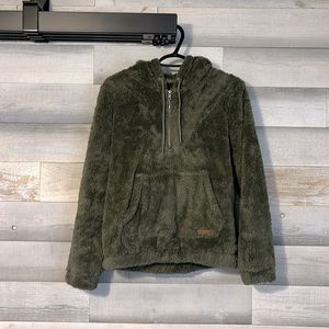 BillaBong Olive Sherpa Sweater